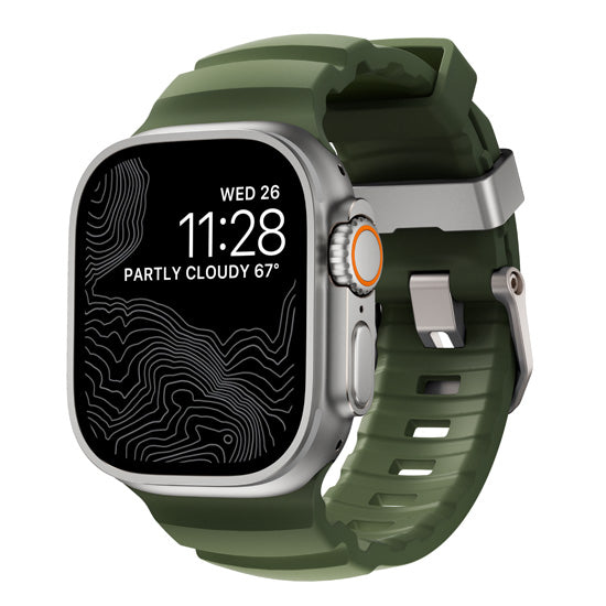 Rocky Point Band 44/45/46/49mm Forest/Natural Hardware