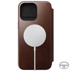 Folio de Couro Modern Horween iPhone 15 Pro Max Castanho