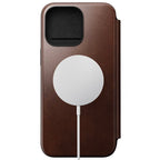 Folio de Couro Modern Horween iPhone 15 Pro Max Castanho