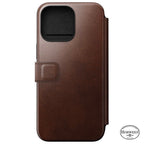 Folio de Couro Modern Horween iPhone 15 Pro Max Castanho