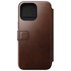 Folio de Couro Modern Horween iPhone 15 Pro Max Castanho