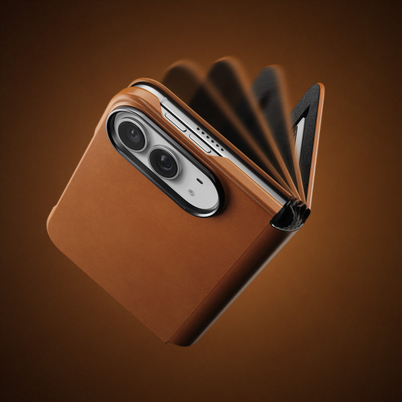 Folio Traditional cuir Horween iPhone Duo Saddle
