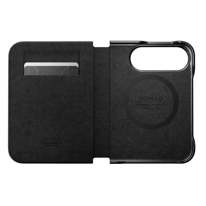 Folio Traditional cuir Horween iPhone Duo Noir