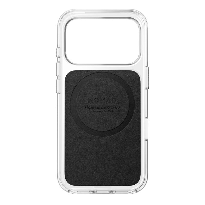 Capa Clear Leather Horween iPhone 18 Pro Saddle