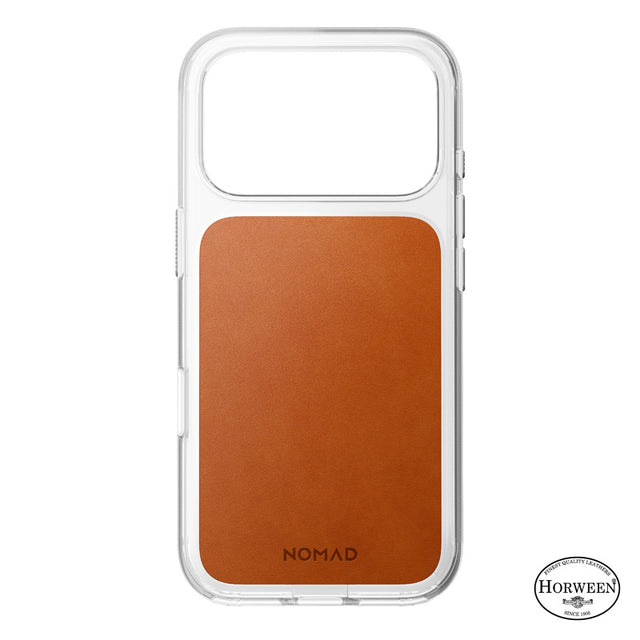 Capa Clear de couro Horween iPhone 18 Pro / iPhone 17 Pro Saddle