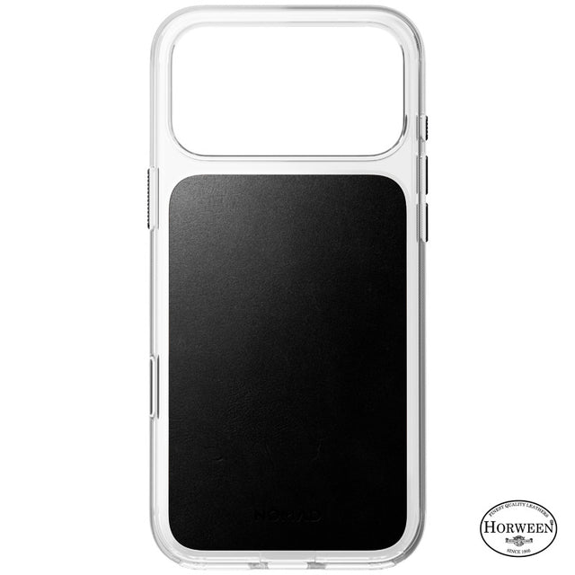 Capa Clear Leather Horween iPhone 18 Pro Max / 17 Pro Max Preto