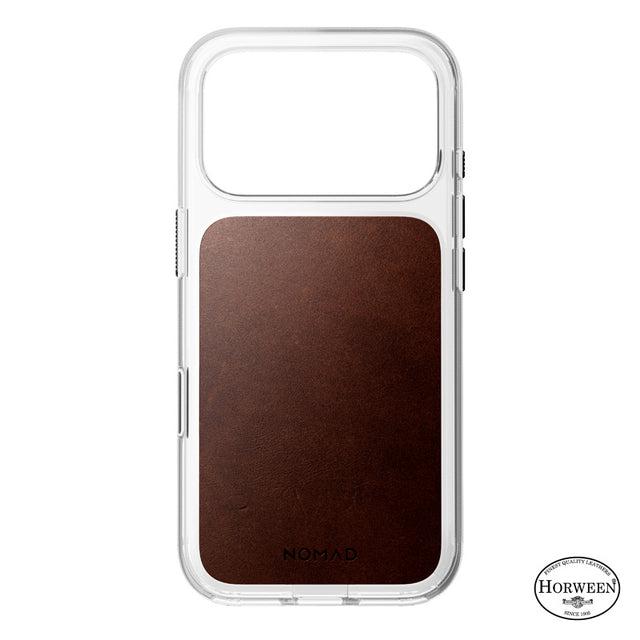 Capa Clear Leather Horween iPhone 18 Pro / iPhone 17 Pro Rustic Brown