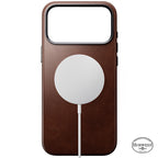 Capa tradicional de couro Horween iPhone 18 Pro Max Rustic Brown