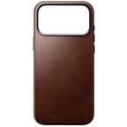 Capa tradicional de couro Horween iPhone 18 Pro Max Rustic Brown
