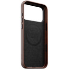 Capa tradicional de couro Horween iPhone 18 Pro Max Rustic Brown