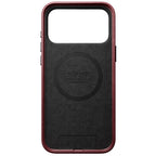 Capa Traditional Horween em couro iPhone 18 Pro Max Burgundy