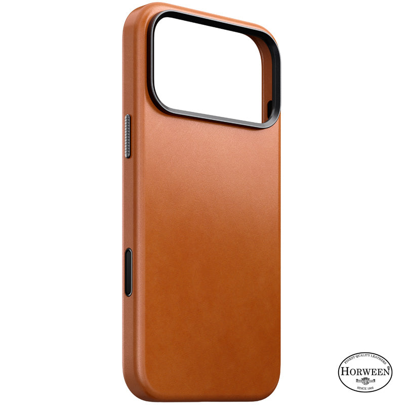 Capa de Couro Horween Tradicional iPhone 18 Pro Max Saddle