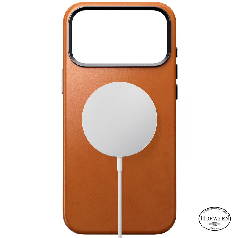 Capa de Couro Horween Tradicional iPhone 18 Pro Max Saddle