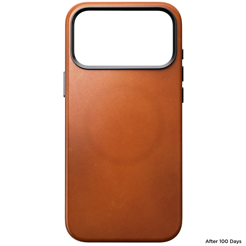 Capa de Couro Horween Tradicional iPhone 18 Pro Max Saddle
