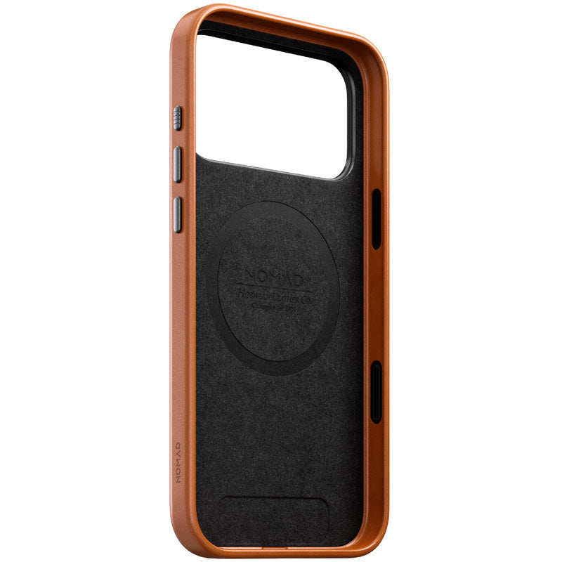 Capa de Couro Horween Tradicional iPhone 18 Pro Max Saddle