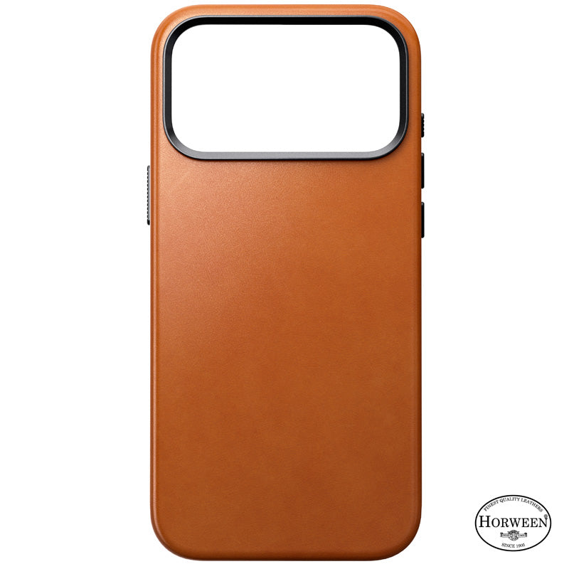 Capa de Couro Horween Tradicional iPhone 18 Pro Max Saddle