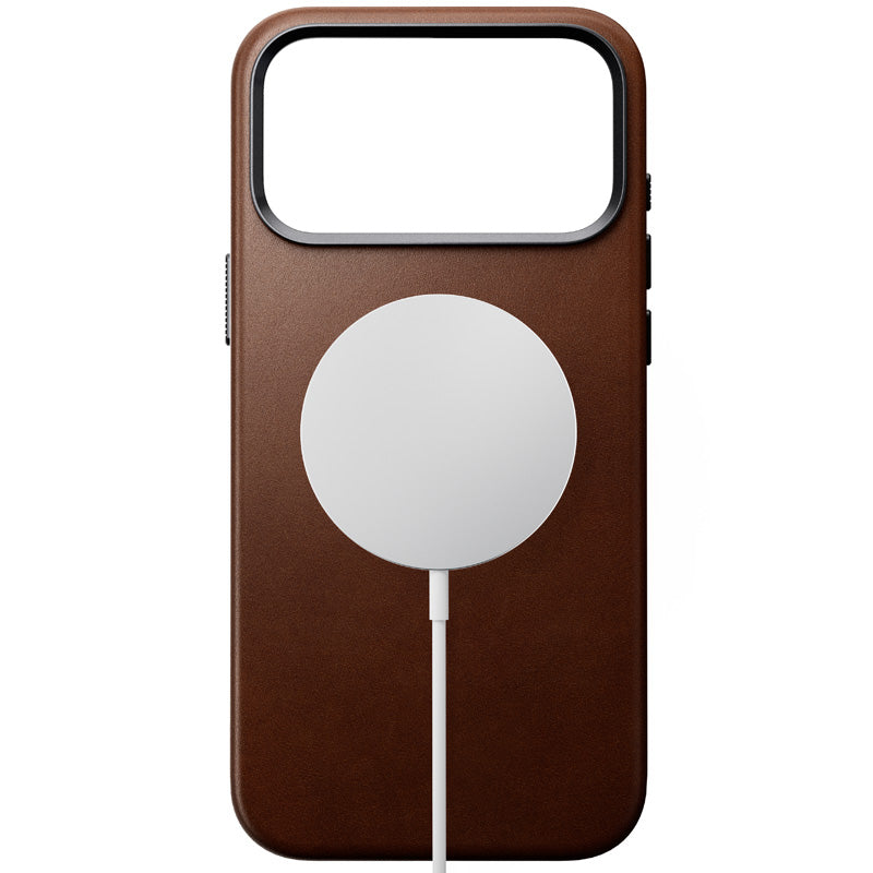 Capa de couro Nomad Traditional iPhone 18 Pro Max Rustic Brown