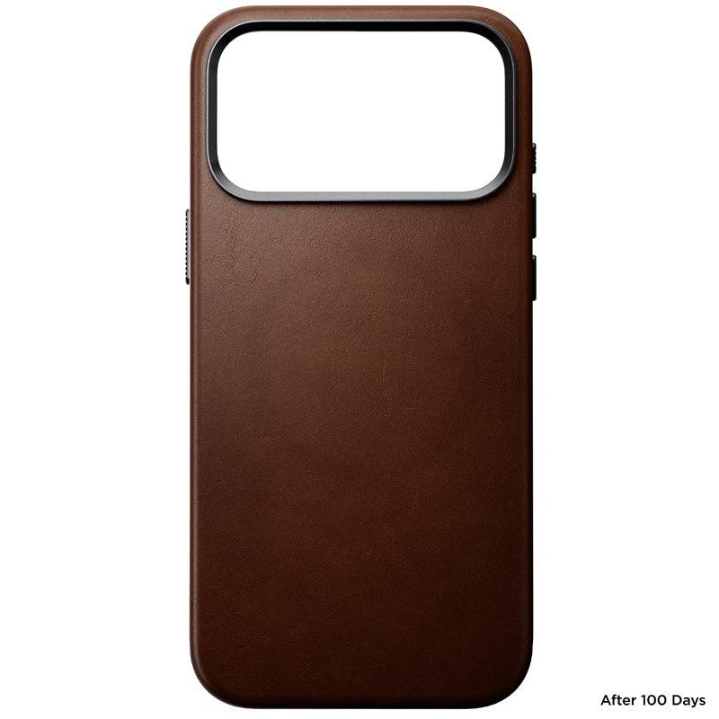 Capa de couro Nomad Traditional iPhone 18 Pro Max Rustic Brown