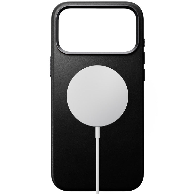 Capa Traditional em couro Nomad iPhone 18 Pro Max Preto