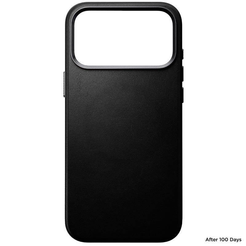 Capa Traditional em couro Nomad iPhone 18 Pro Max Preto