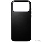 Capa Traditional em couro Nomad iPhone 18 Pro Max Preto