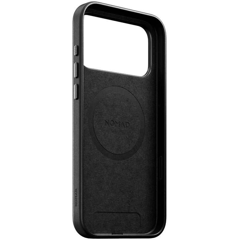 Capa Traditional em couro Nomad iPhone 18 Pro Max Preto