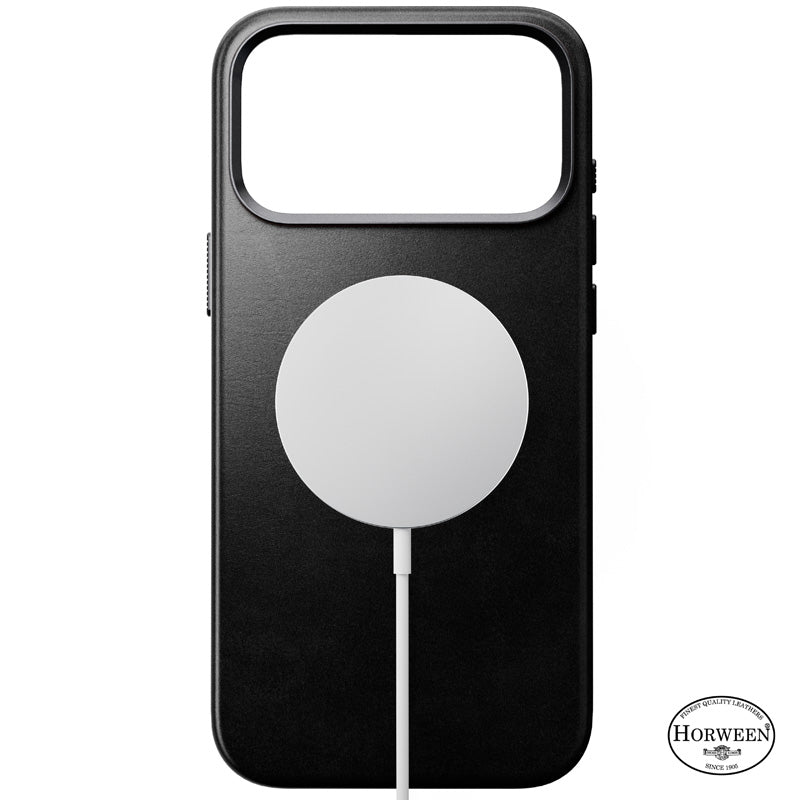 Capa Traditional Horween couro iPhone 18 Pro Max Preto