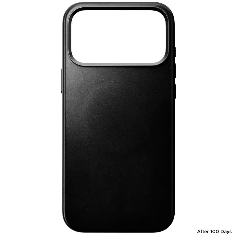 Capa Traditional Horween couro iPhone 18 Pro Max Preto
