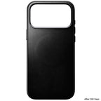 Capa Traditional Horween couro iPhone 18 Pro Max Preto
