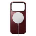 Capa de couro Horween Traditional iPhone 18 Pro Burgundy