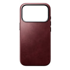Capa de couro Horween Traditional iPhone 18 Pro Burgundy