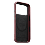 Capa de couro Horween Traditional iPhone 18 Pro Burgundy