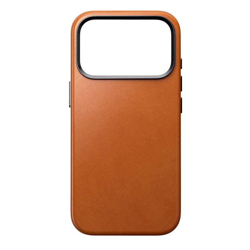 Capa Traditional Horween de couro iPhone 18 Pro Saddle