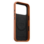Capa Traditional Horween de couro iPhone 18 Pro Saddle