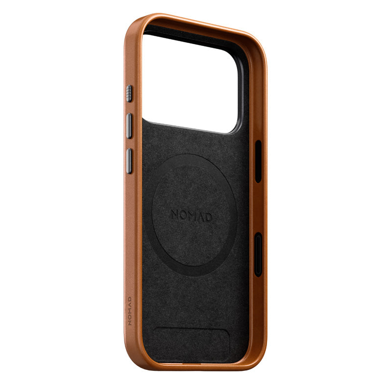 Capa Traditional em couro Nomad iPhone 18 Pro English Tan