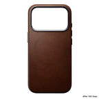 Capa Traditional Leather Nomad iPhone 18 Pro Rustic Brown
