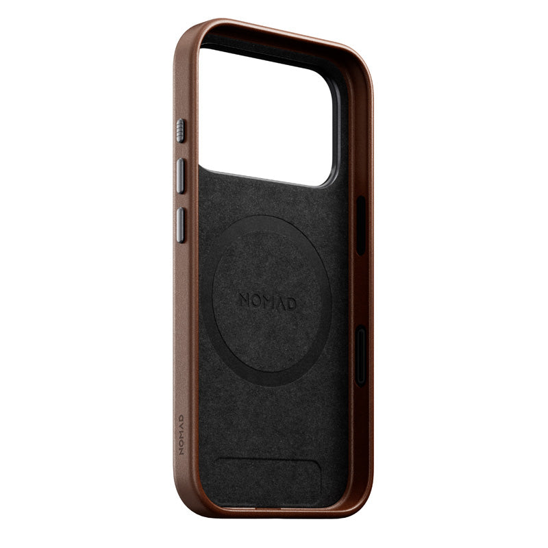 Capa Traditional Leather Nomad iPhone 18 Pro Rustic Brown