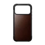 Capa Rugged de couro iPhone 18 Pro Max / 17 Pro Max Rustic Brown