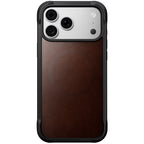 Capa Rugged de couro iPhone 18 Pro Max / 17 Pro Max Rustic Brown