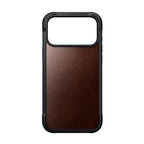 Capa Rugged de couro iPhone 18 Pro Max / 17 Pro Max Rustic Brown