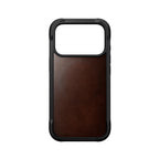 Capa Rugged de couro iPhone 18 Pro / 17 Pro Rustic Brown