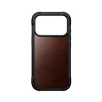 Capa Rugged de couro iPhone 18 Pro / 17 Pro Rustic Brown