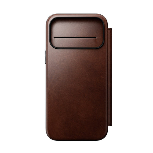 Folio de Couro Modern Horween iPhone 18 Pro Max / 17 Pro Max Rustic Brown
