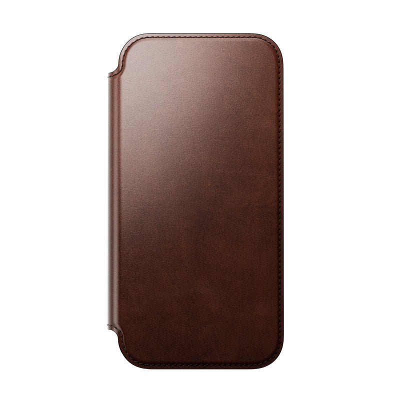 Folio de Couro Modern Horween iPhone 18 Pro Max / 17 Pro Max Rustic Brown