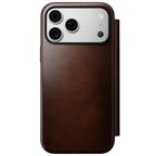 Folio de Couro Modern Horween iPhone 18 Pro Max / 17 Pro Max Rustic Brown