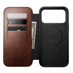 Folio de Couro Modern Horween iPhone 18 Pro Max / 17 Pro Max Rustic Brown
