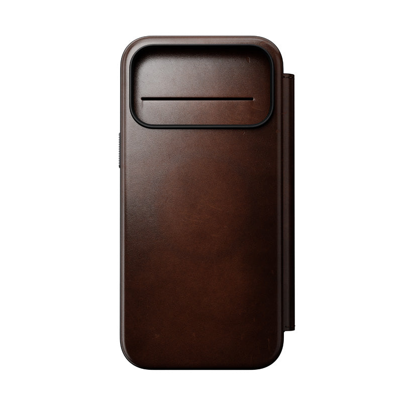 Folio de Couro Modern Horween iPhone 18 Pro Max / 17 Pro Max Rustic Brown