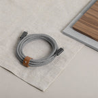 ECO Belt Cable USB-C para USB-C 240W (2.4m) Zebra