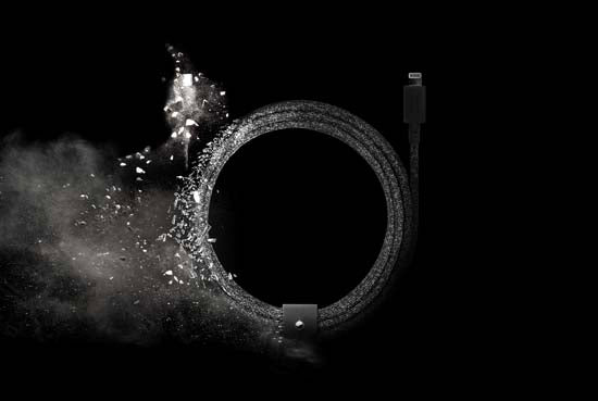 ECO Belt Cable USB-C para USB-C (1.2m) Preto