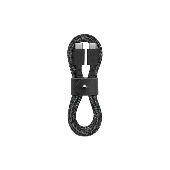 ECO Belt Cable USB-C para USB-C (1.2m) Preto